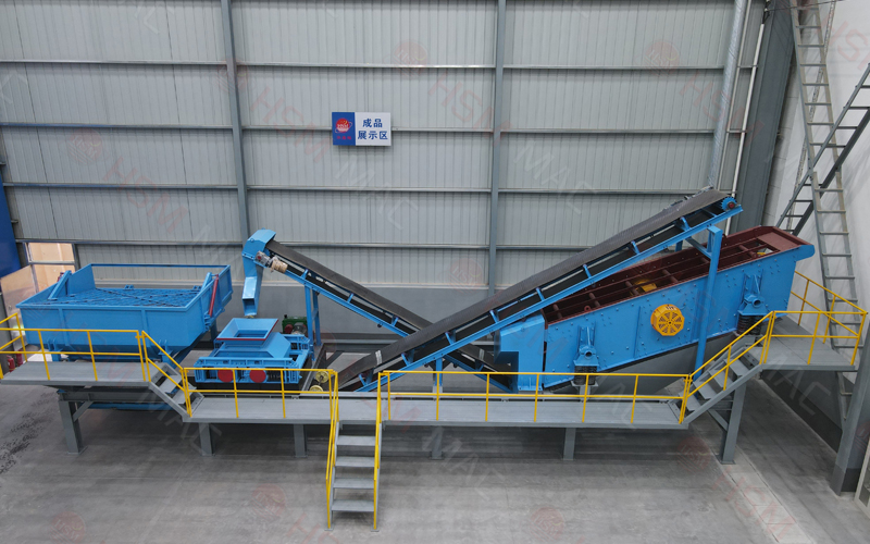 銑刨料破碎篩分生產(chǎn)線,瀝青銑刨料破碎機價格,瀝青路面破碎機廠家,華盛銘篩分破碎一體機型號